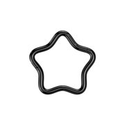 BodyJewelryOnline G23 implant Grade Titanium 18G Clicker Star Hinged Segment Hoop Rings Septum Jewelry 10mm 8mm