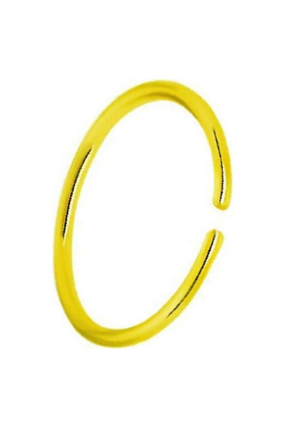 BodyJewelryOnline Gold IP Nose Ring or Cartilage Hoop Surgical Steel Available in 20G 22G Men Women