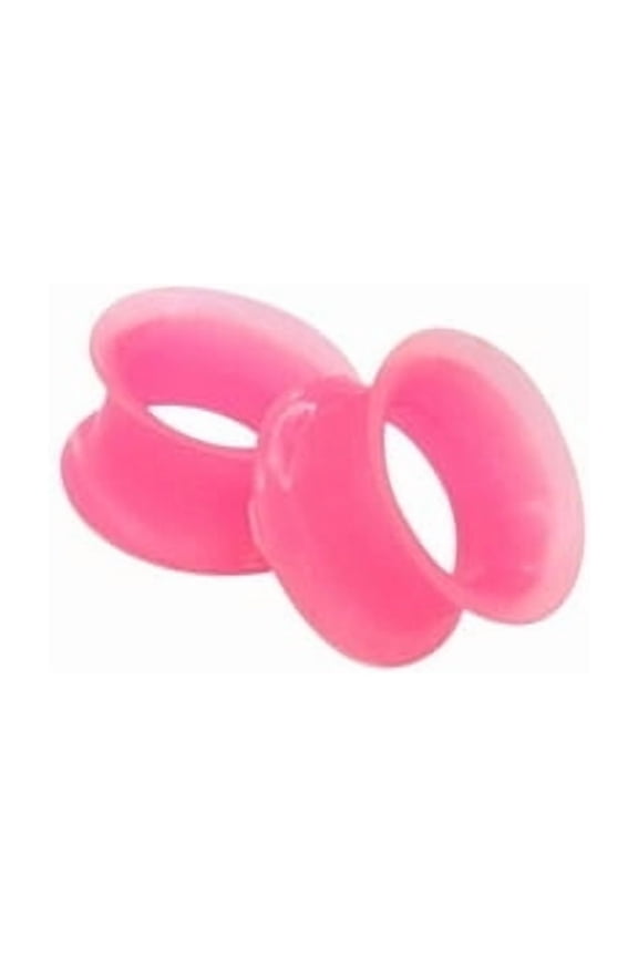 Pair of Extra Wide Silicone Tunnels Ear Gauges Plug 5 Colors 8g to 18mm Body Piercings Jewelry for Men Women