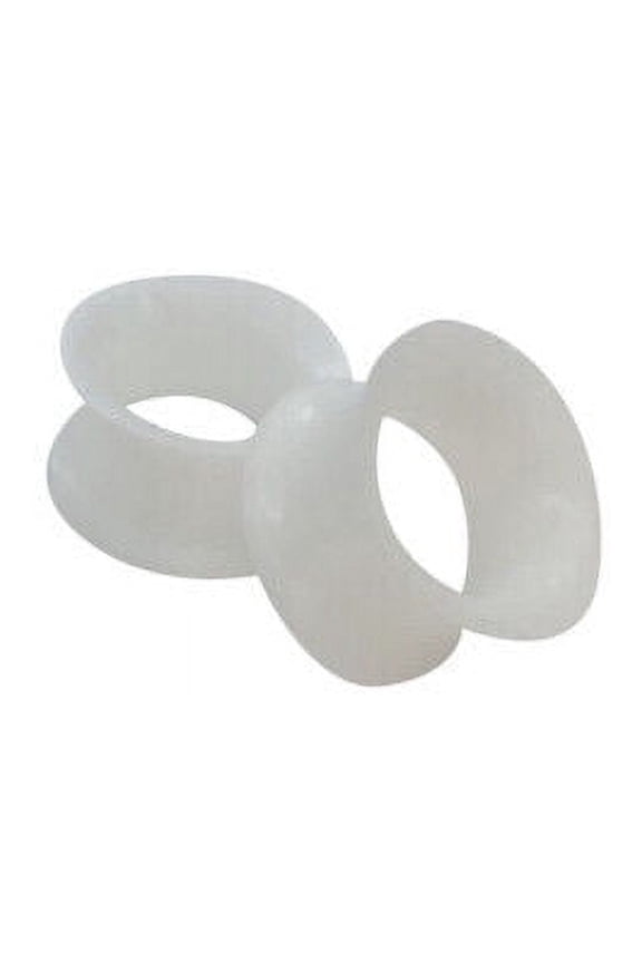 Pair of Extra Wide Silicone Tunnels Ear Gauges Plug 5 Colors 8g to 18mm Body Piercings Jewelry for Men Women
