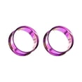 thumbnail image 1 of BodyJewelryOnline Pair of Flesh Ear Tunnels Plug Surgical Steel Gauges Double Flared Earring Unisex, 1 of 11
