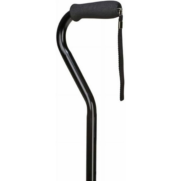 BodyMed Aluminum Vinyl Grip Cane  Walking Crutch for Adults & Seniors  Heavy Duty, Fully Adjustable Cane for Leg Injuries with Vinyl Grip and Contoured Handle