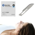 thumbnail image 1 of BodyMed Dermaplaning Blades #10 in Stainless Steel, 100 PCS - Disposable, Individually wrapped, Sterile Scalpel Blades for Estheticians, Facial Exfoliation, Hair Removal, Skin Care, Surgical &, 1 of 7