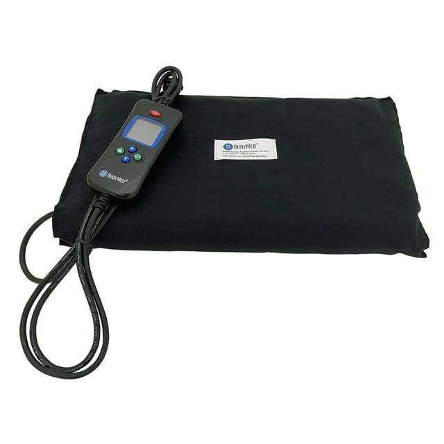 BodyMed Digital Moist Heating Pad with Auto Shut Off Heating Pad for Neck, Shoulder, Back and Muscle Discomfort Relief - 27 in. x 14 Inch, Black