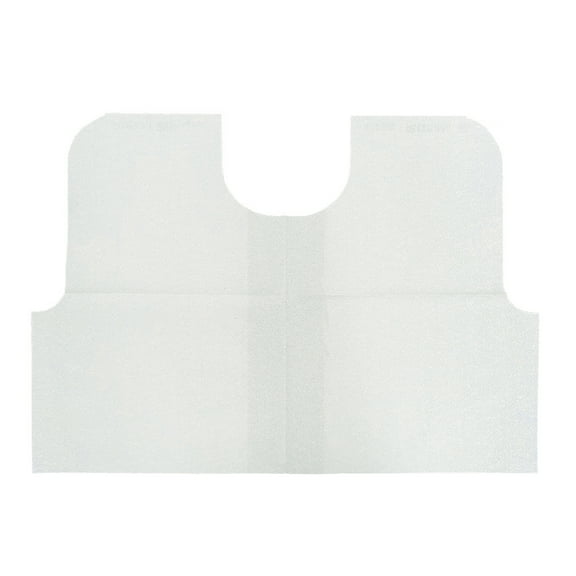 BodyMed Disposable White Exam Capes for Adults, White, Case of 100