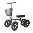 BodyMed Heavy Duty Foldable AllTerrain Knee Walker, Black Medical