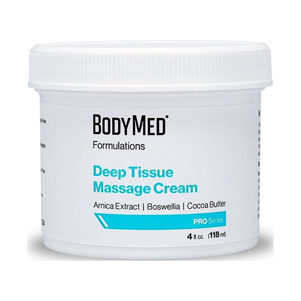 Bodymed Formulations Deep Tissue Massage Cream 4 Oz Fragrance Free All Natural Cream For 4408