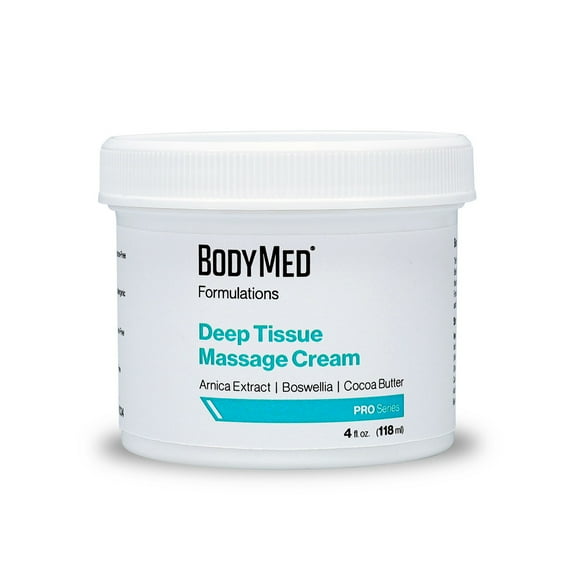 BodyMed Formulations Deep Tissue Massage Cream, 4 oz. – Fragrance-Free, All-Natural Cream for Massage Therapy – Leaping Bunny Certified – with Arnica Extract & Jojoba – Non-Staining, & Paraben Free