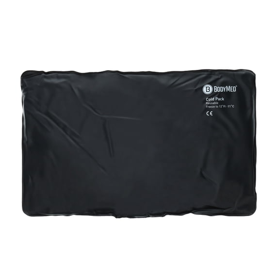 BodyMed Heavy Duty Black Urethane Cold Packs – Reusable Flexible Ice Pack for Injuries – Cold Packs for Back Pain –Oversize, 21 in. x 13 in.