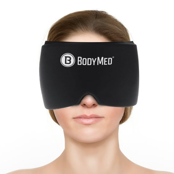 BodyMed Migraine Relief Cap, Universal Fit for Women and Men Soothing Headache Face Mask with Extra Cooling Gel for Extended Relief Hot and Cold Therapy Head Wrap for Tension, Stress, Headaches