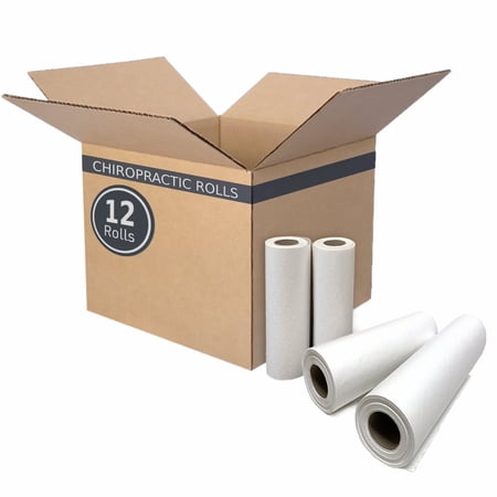 BodyMed Medical Exam Table Paper, 21 in. x 225 ft. [12 rolls] - Premium Crepe White Paper Roll - Disposable Table Sheet Cover for Diaper Changing, Waxing, Nursing, Chiropractor, Medical Office, Spa
