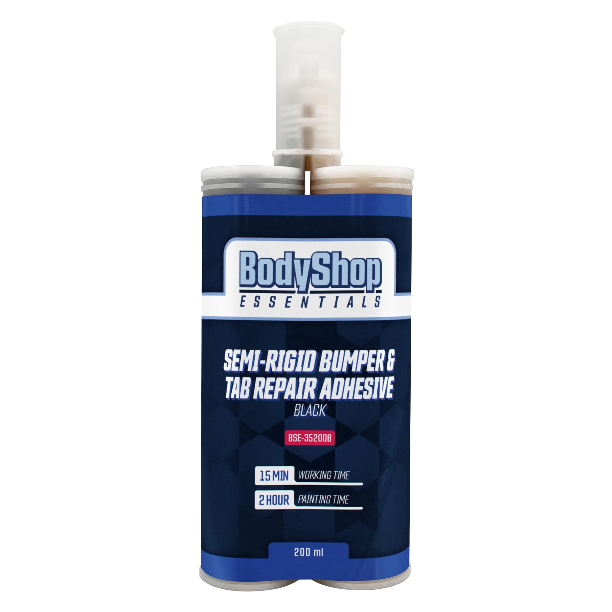 BodyShop Essentials Universal Adhesive Flex 15 Multipurpose Plastic Repair and Adhesive 200ml Cartridge & Two Application Mixing Nozzles