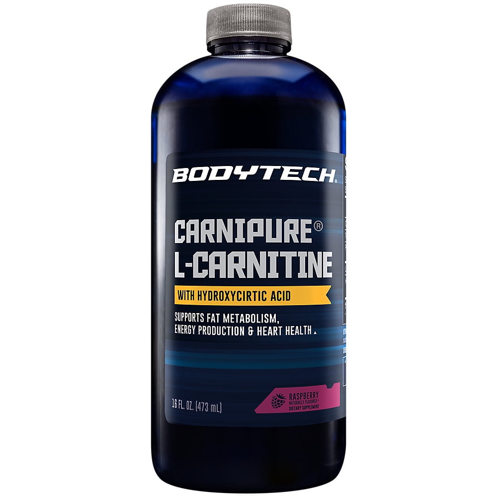 BodyTech Carnipure L-Carnitine 1100 MG, Raspberry - Supports Healthy ...