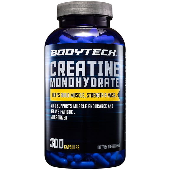BodyTech Creatine Monohydrate, 300 Capsules