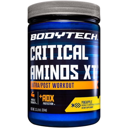 BodyTech Critical Aminos XT Intra/Post Workout Pineapple - Supports Muscle Recovery (11.8 Ounce Powder)
