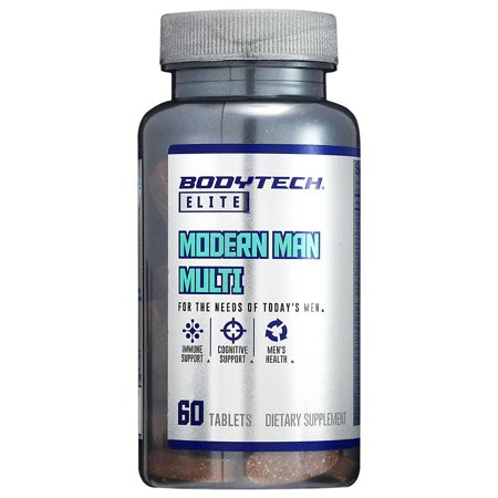 BodyTech Elite Modern Man Multivitamin, Immune and Cognitive Support (60 Tablets)