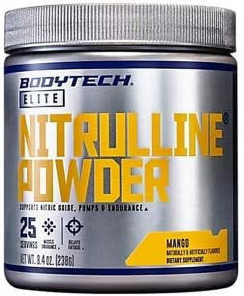 BodyTech Elite Nitrulline Powder Supports Nitric Oxide, Pumps