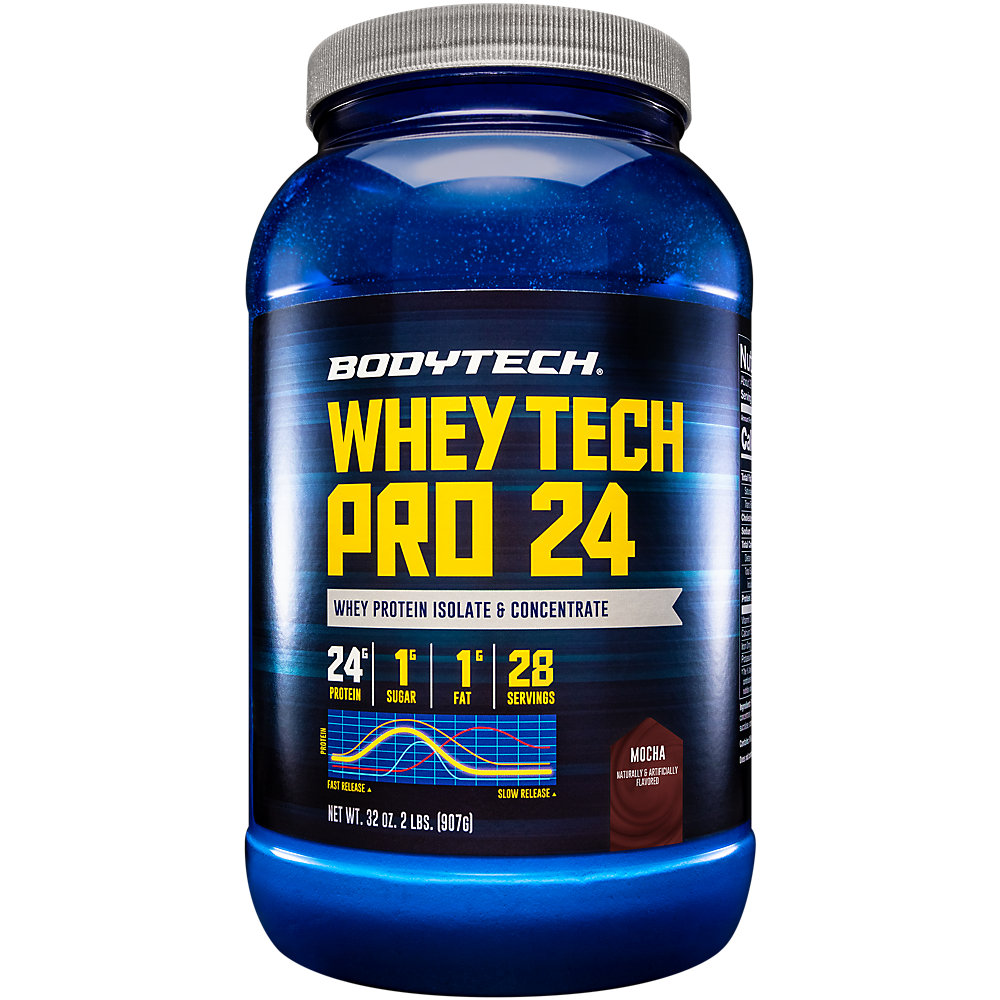 BodyTech Whey Tech Pro 24 Protein Powder Protein Enzyme Blend with