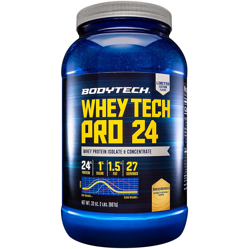BodyTech Whey Tech Pro 24 Protein Powder Protein Enzyme Blend with