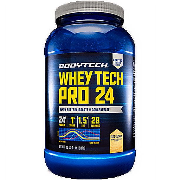 BodyTech Whey Tech Pro 24 Protein Powder Protein Enzyme Blend with BCAA