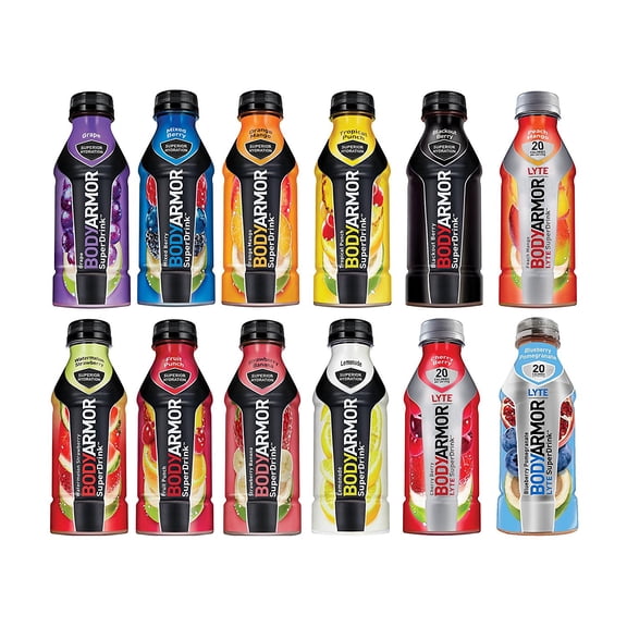 Bodyarmor Superdrink Variety Pack, Multi-Flavor (10-12 Flavors), 24 Pack