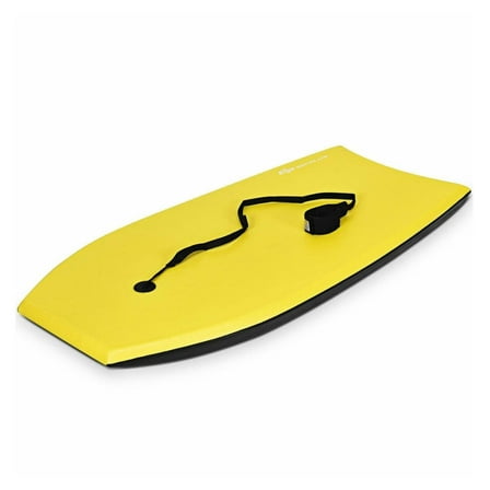 Bodyboard Surfing Lightweight - 41" & 37" EPS Core XPE Deck HDPE Slick - with Leash & Wristband - Summer Water Sports