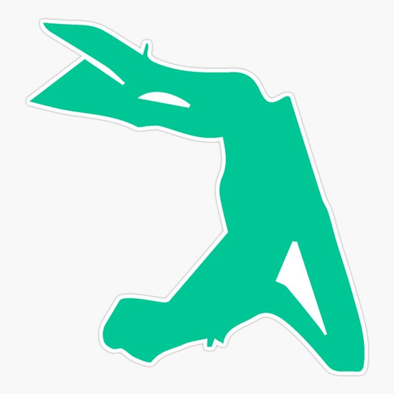 Bodyboarding Backflip Action Design Sticker