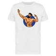 thumbnail image 1 of Bodybuilder Hipster Beard T-Shirt Men -Image by Shutterstock, Male Large, 1 of 2