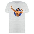 thumbnail image 1 of Bodybuilder Hipster Beard T-Shirt Men -Image by Shutterstock, Male Medium, 1 of 2