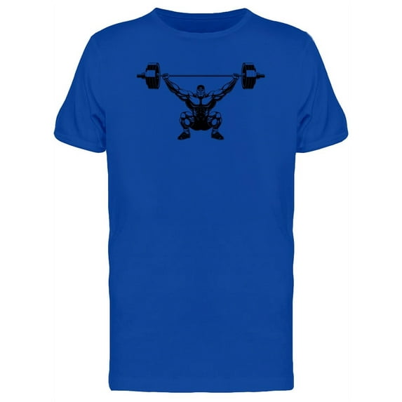 Bodybuilder Lifted Barbell T-Shirt Men -Image by Shutterstock, Male 3X-Large