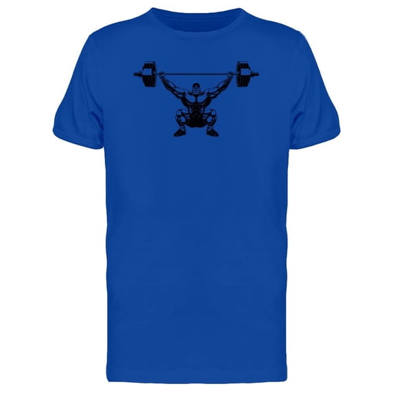 Bodybuilder Lifted Barbell Tee Men's -Image by Shutterstock