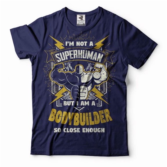 Bodybuilder Superhuman T-Shirt Gym Workout Shirt Gift For Trainer