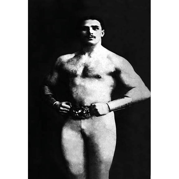 Bodybuilder in Tights Fine art canvas print (20" x 30")