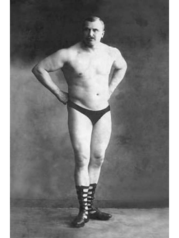 Bodybuilder with Hands on Hips Poster Print by Vintage Muscle Men (12 x 18)