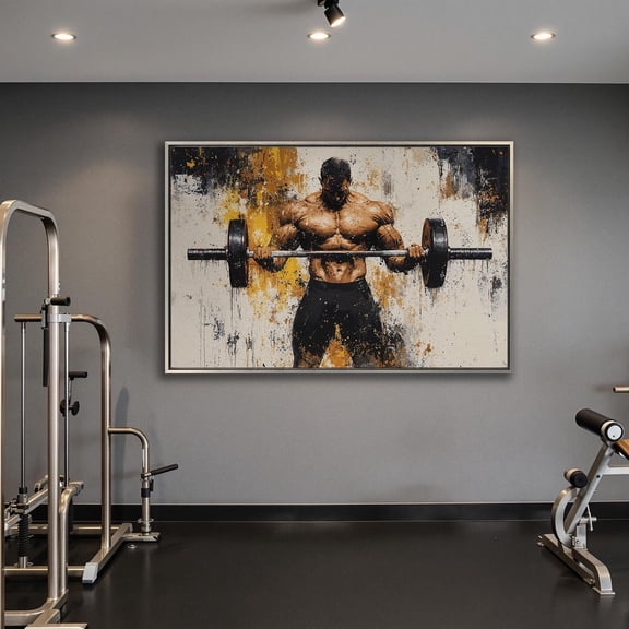 Bodybuilding Art, Strongman Gym Decor, Motivational poster Unframed Paper Print