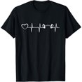 thumbnail image 1 of Bodybuilding Dumbbell Heartbeat Heart Gym Bodybuilder T-Shirt, 1 of 4