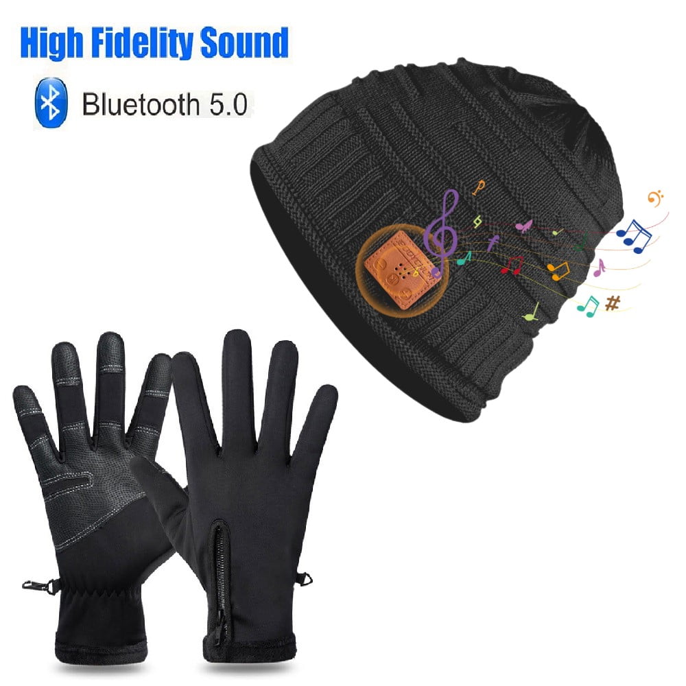 Bodychum Bluetooth Music Beanie Hat Music Beanie & Winter Gloves  Touchscreen Ski Warm Thermal for Men Outdoor Sports Activities - XXL, Ski  Gloves Snow Gloves, Valentines Day Gifts - Walmart Business Supplies