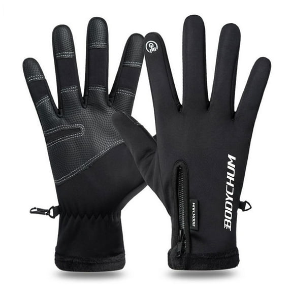 Bodychum Men's Gloves Winter Warm Driving Gloves Man Women Fleece Touchscreen Gloves Waterproof Anti-Slip Sports Gloves for Working Skiing Cycling Driving