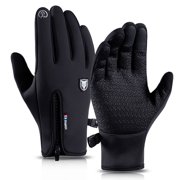 HENGHUA Bodychum Winter Gloves for Men Women Cycling Anti Slip Touch Screen Cold Weather Windproof Waterproof Warm for Driving, Hiking- L