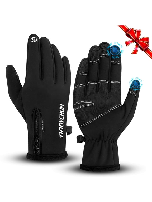 Winter Sports Gloves Warm for Men Women Non-Slip Windproof Thermal Touch Screen Mittens, Christmas Day Gifts for Him