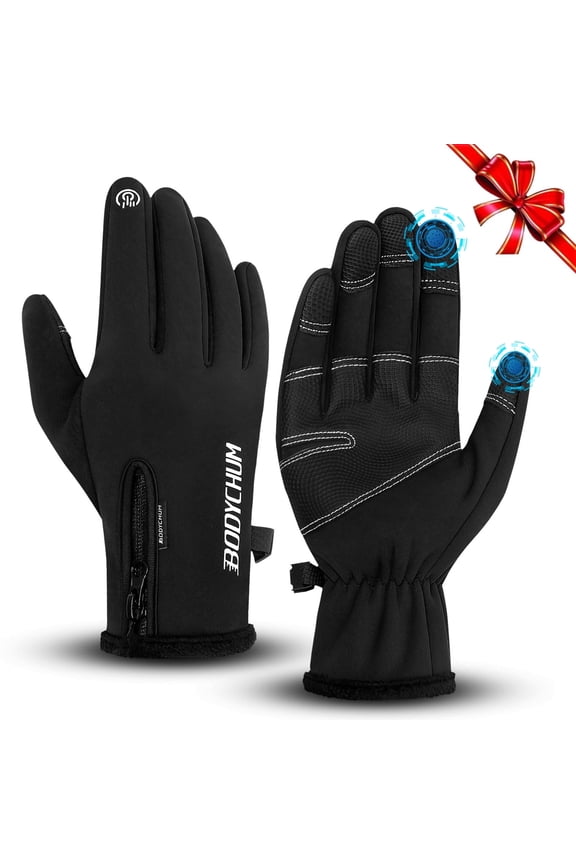 Winter Sports Gloves Warm for Men Women Non-Slip Windproof Thermal Touch Screen Mittens, Christmas Day Gifts for Him