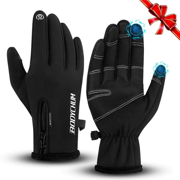 Aptoco Winter Sports Gloves Warm for Men Women Non-Slip Windproof Thermal Touch Screen Mittens, Christmas Day Gifts for Him