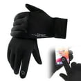 thumbnail image 1 of Bodychum Winter Warm Gloves Touch Screen Windproof Non-Slip Gloves for Men Women Black XL, 1 of 9