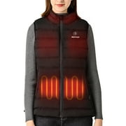 APTOCO Men's Heated Vest, Stocking Stuffers Washable Lightweight Heated Coat with 6 Heating Zones for Skiing with No Battery Pack Inclouded, Black, L