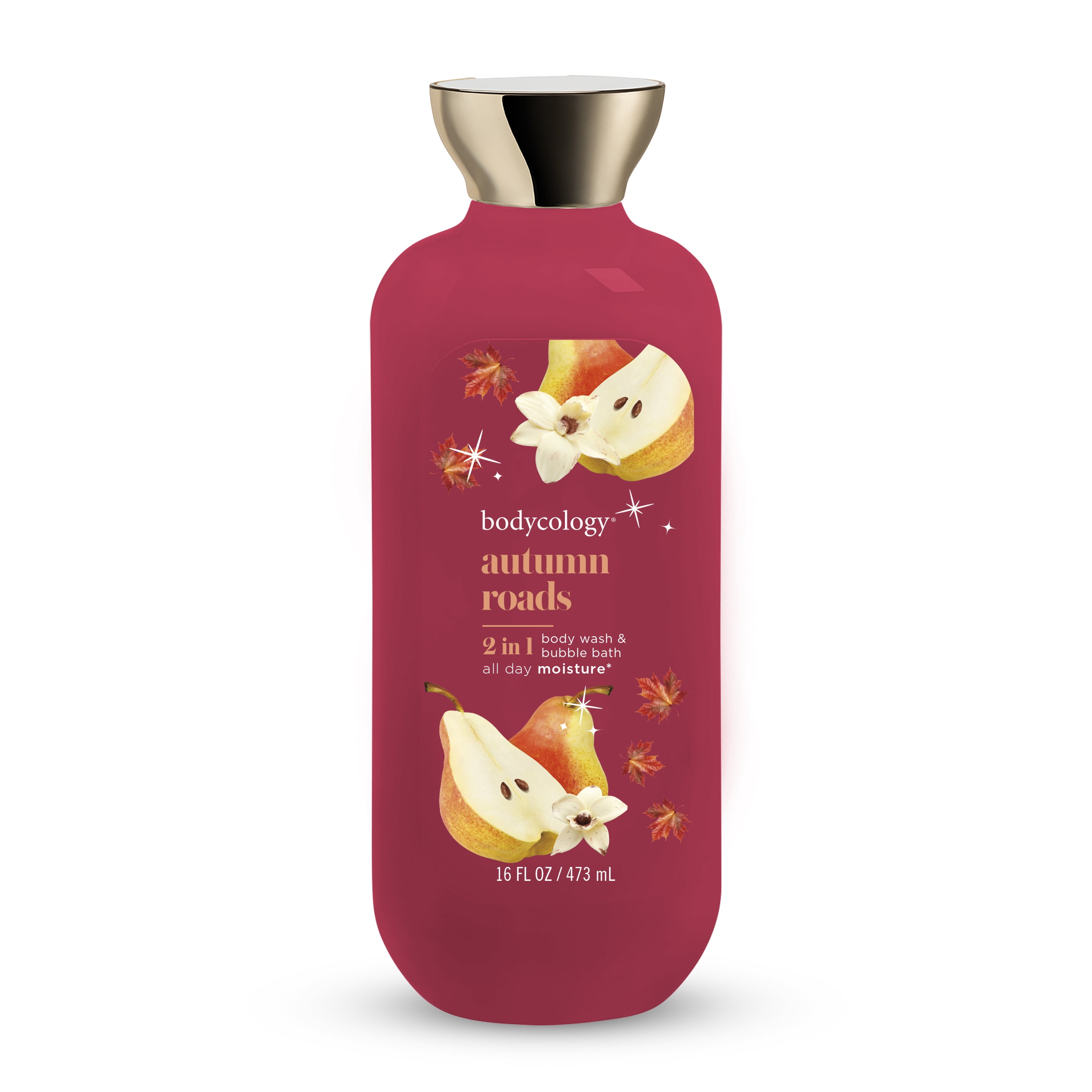 Bodycology 2-in-1 Body Wash & Bubble Bath, Autumn Roads, 16 fl oz