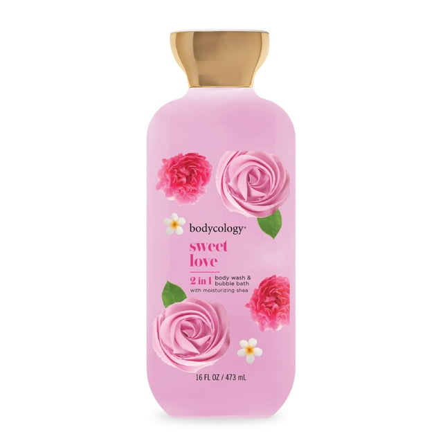 Bodycology 2 in 1 Body Wash & Bubble Bath, Sweet Love, 16 fl.oz ...