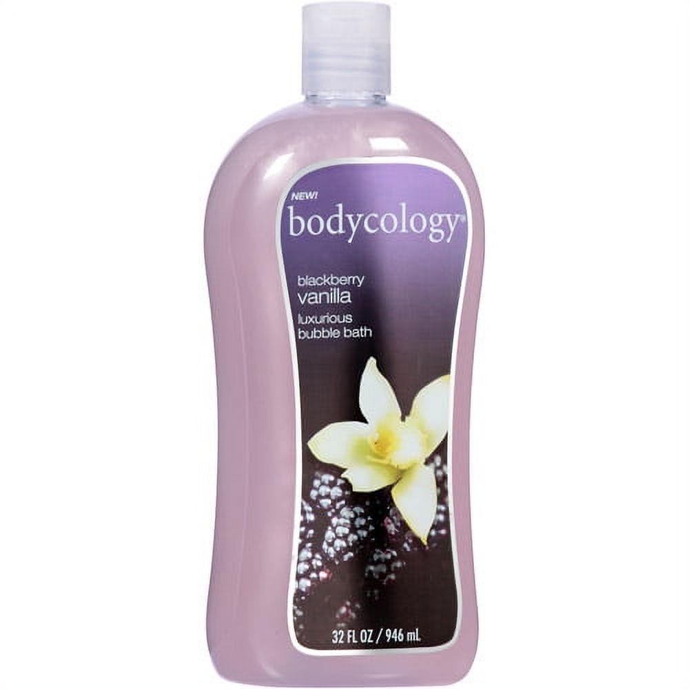 Bodycology Blackberry Vanilla Scent Luxurious Bubble Bath, 32 fl oz