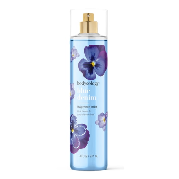 Bodycology Fragrance Body Mist, Blue Denim, 8 fl oz