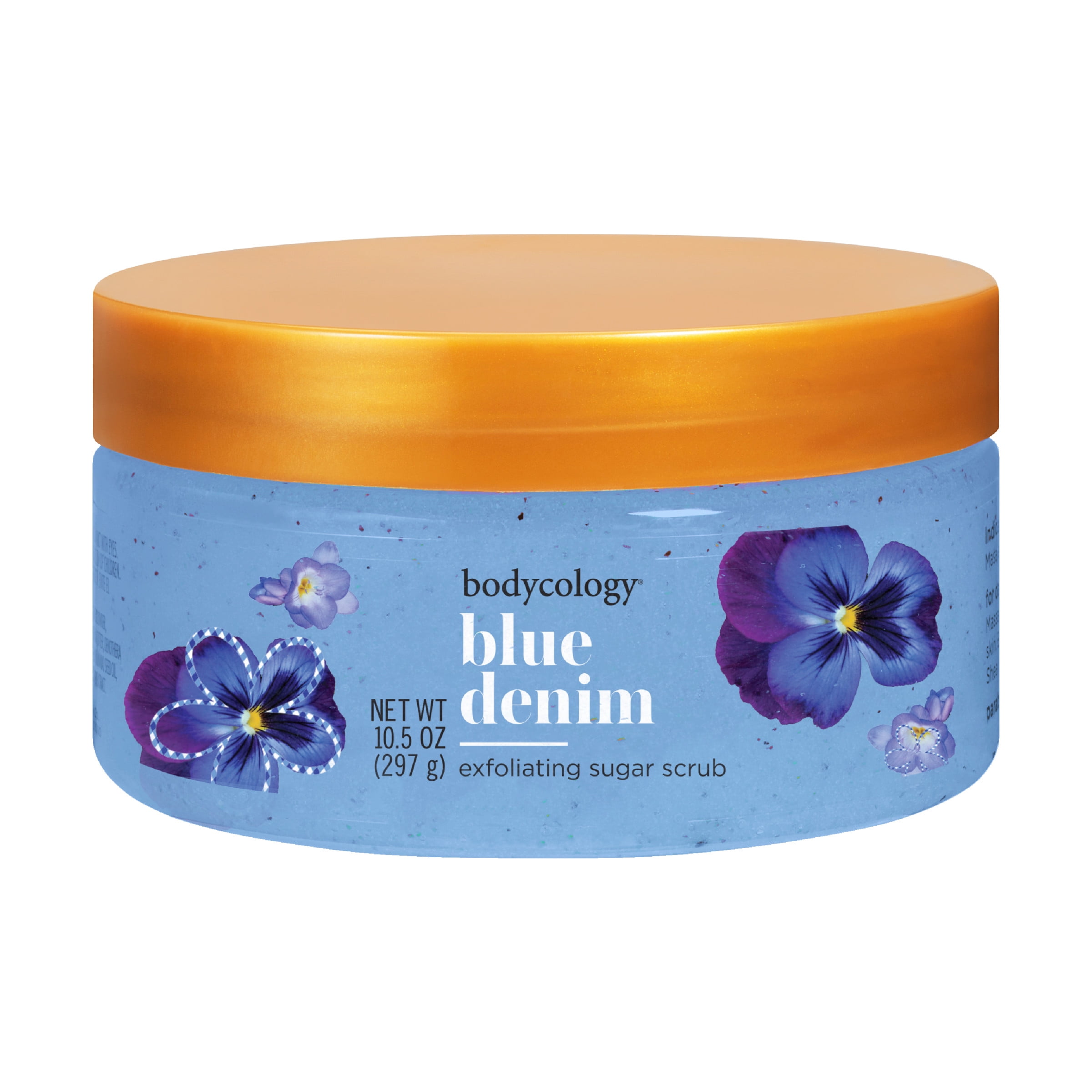 Bodycology Exfoliating Sugar Scrub, Blue Denim, 10.5 oz
