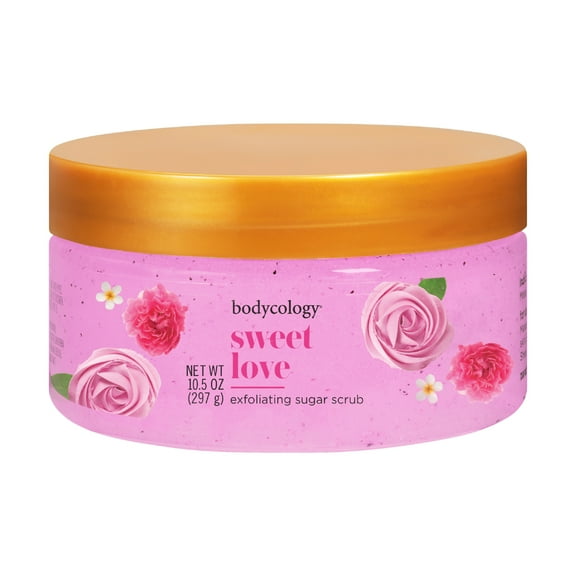 Bodycology Exfoliating Sugar Scrub, Sweet Love, 10.5 oz
